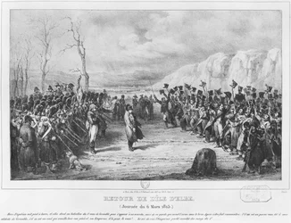 Napoleon I. (1769-1821) kehrt am 6. März 1815 von Elba zurück